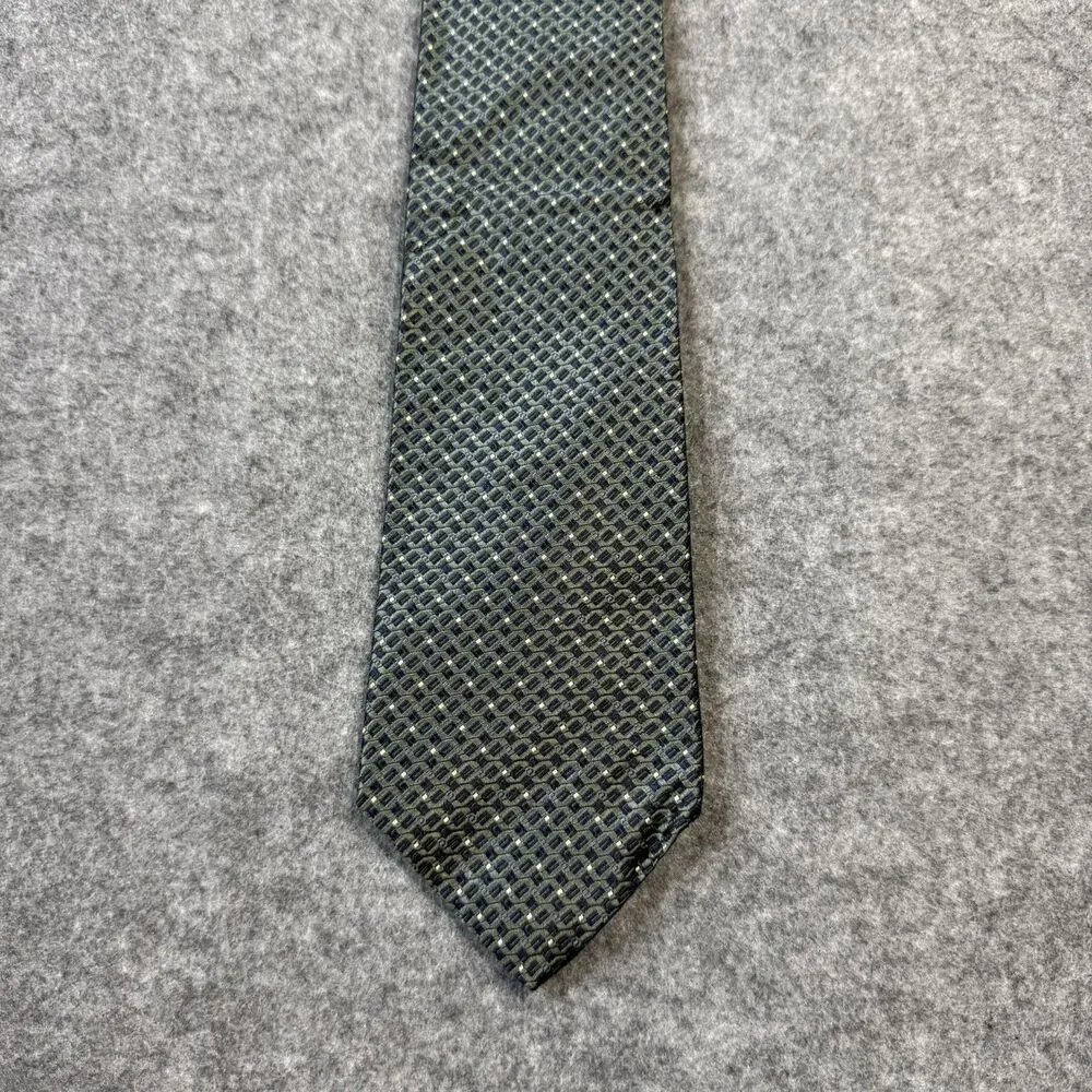 Tommy Hilfiger Mens‎ Dress Tie 100% Silk Green/Blue